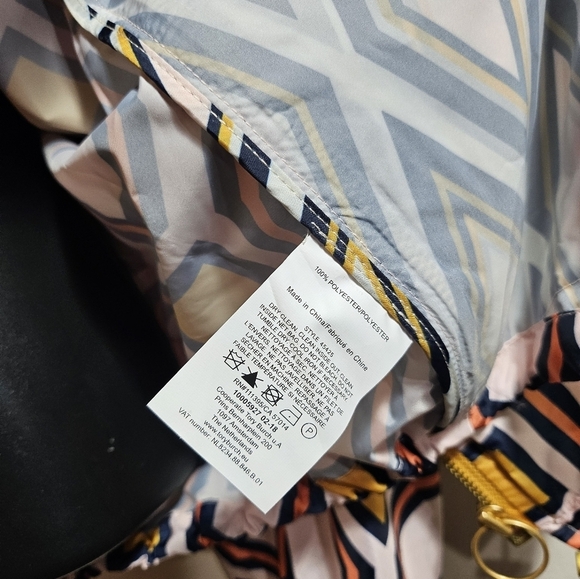 Tory Burch Digby Geometric Packable Lightweight Jacket 0 xs s - Picture 5 of 9